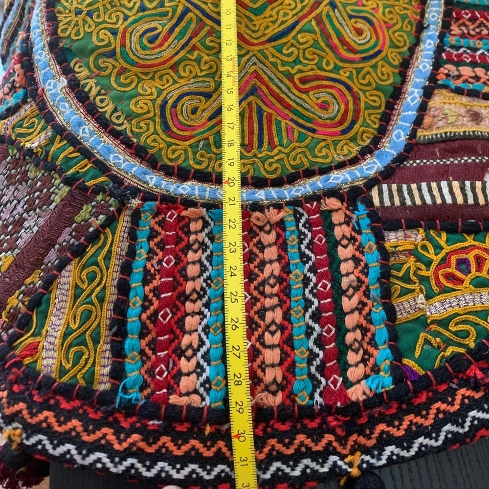 Embroidered Boho Indian Colorful Bag 20.4 Inch x 12.5 Inch Approx. - Picture 5 of 14